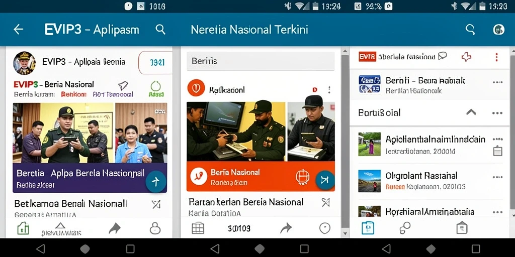 Tampilan antarmuka EVIP3 yang modern dan informatif.